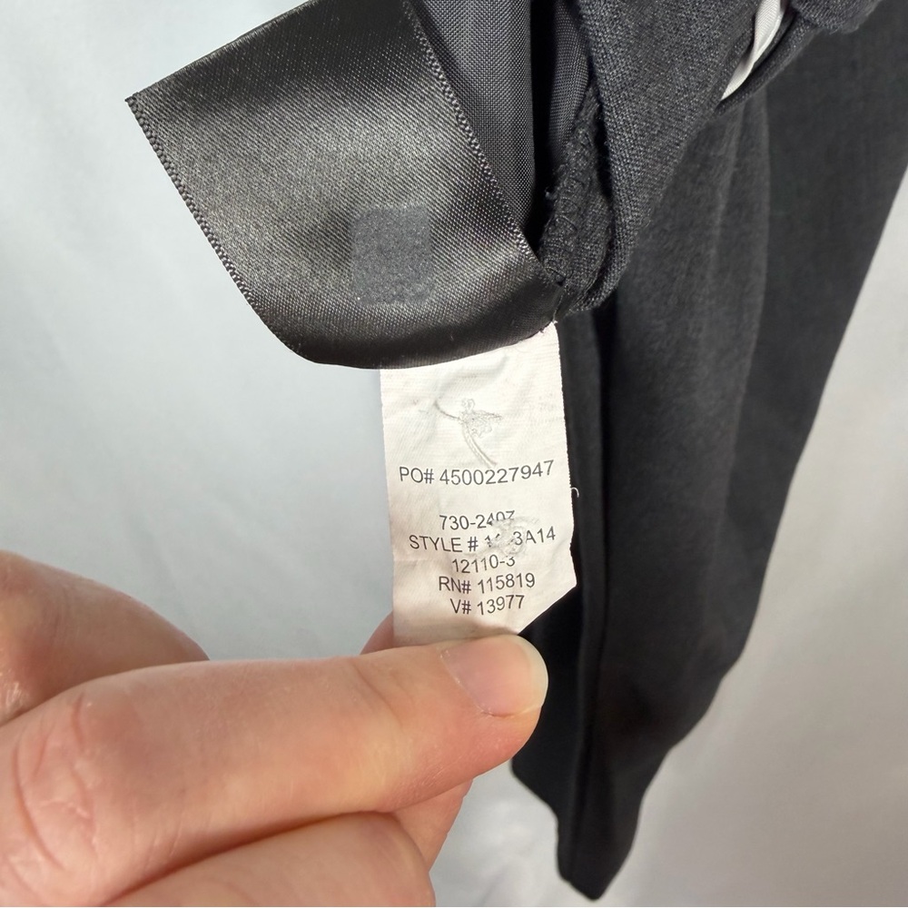 Worthington | Modern Fit Dark Gray Trousers Dress Pants Slacks Women's Size 12PS - Picture 13 of 16